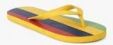 Vero Moda Yellow Striped Flip Flops Women