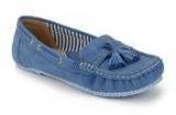 Wet Blue Blue Moccasins Women