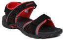 Wildcraft Black & Red Comfort Sandals Men