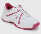 Wilson Envy Junior White Tennis Shoes Boys