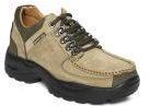 Woodland Beige Nubuck Leather Trekking Shoes Men