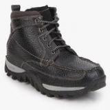 Woodland Black Boots Men