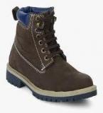 Woodland Brown Ankle Length Boots Men