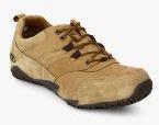 Woodland Camel Brown Outdoor Shoes Men