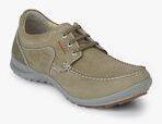 Woodland Khaki Regular Trekking Shoes Men