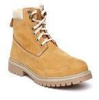 Woodland Men Mustard Yellow Suede Boots