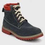 Woodland Navy Blue Boots Men