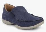 Woodland Navy Blue Moccasins Men