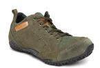 Woodland Olive Green Leather Outdoor Shoes Men