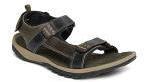 Woodland ProPlanet Men Black & Green Patterned Leather Sandals