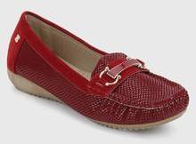 Addons Maroon Moccasins women