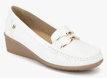 Addons White Moccasins women