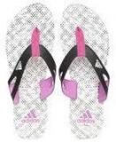 Adidas Black & Off White Printed Ozor II Flip Flops women