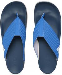 Adidas Blue Synthetic Thong Flip Flops men