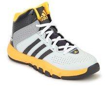 Adidas Cross 'Em 3 Grey Basketball Shoes boys