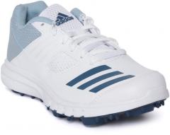 ADIDAS Men White Cricket Shoes