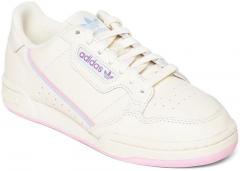 Adidas Originals Cream Coloured Continental 80 Sneakers women