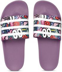 Adidas Originals Purple Synthetic Sliders women