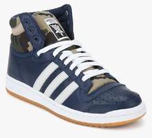 Adidas Originals Top Ten Hi BLUE SNEAKERS men