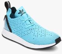 Adidas Originals Zx Flux Racer Asym Primeknit Aqua Blue Sneakers men