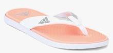 Adidas Orrin White Flip Flops women