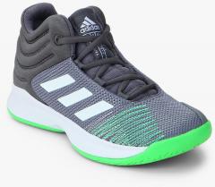 Adidas Pro Spark 2018 Grey Basketball Shoes boys