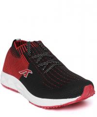 Alcis Black & Red Striped Running Shoes men