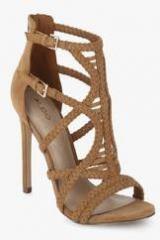 Aldo Sinfony Brown Weaved Stilettos women