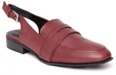 Allen Solly Maroon Solid Flat Shoes women