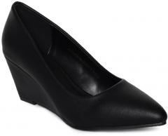 Allen Solly Women Black Solid Pumps