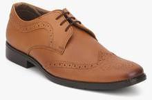 Andrew Hill Tan Brogue Formal Shoes men