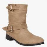 Aq Ankle Length Beige Boots women