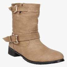 Aq Ankle Length Beige Boots women