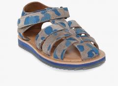 Aria Nica Grey & Blue Army Fisherman Sandals boys