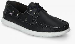 Arrow Kooper Navy Blue Boat Shoes men