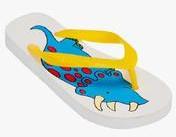 Arugam Bay Dino Yellow Flip Flops boys