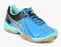 Asics Gel Domain 3 Blue Indoor Sports Shoes women