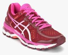 Asics Gel Kayano 22 Maroon Running Shoes women