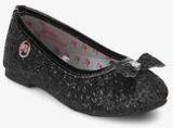 Barbie Black Glitter Mary Jane Bow Belly Shoes girls