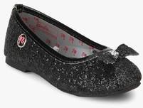 Barbie Black Glitter Mary Jane Bow Belly Shoes girls