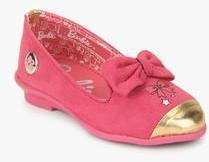 Barbie Fuchsi Metallic Bow Belly Shoes girls