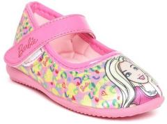 Barbie Pink & Yellow Print Ballerinas girls