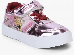 Barbie Pink Printed Sneakers girls