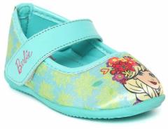 Barbie Sea Green Printed Ballerinas girls