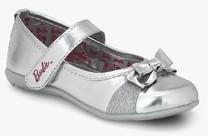 Barbie Silver Mary Jane Bow Belly Shoes girls