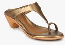 Bata Anjali Golden Sandals women