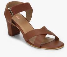 Bata Block Mule Tan Sandals women