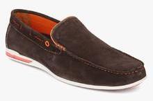 Bata Suede Driver Brown Loafers men