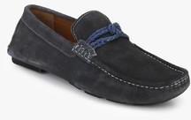 Bata Weave Driver Grey Loafers men