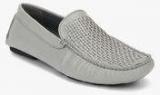 Bata Weaved Driver Grey Loafers men